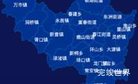 echarts杭州市富阳区geoJson地图点击地图插小旗效果